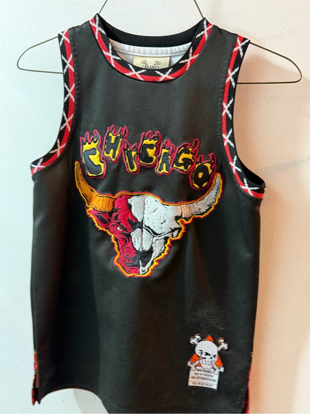 Mens Brand X Black Graphic Tank Top with Chicago Bulls Michael Jordan